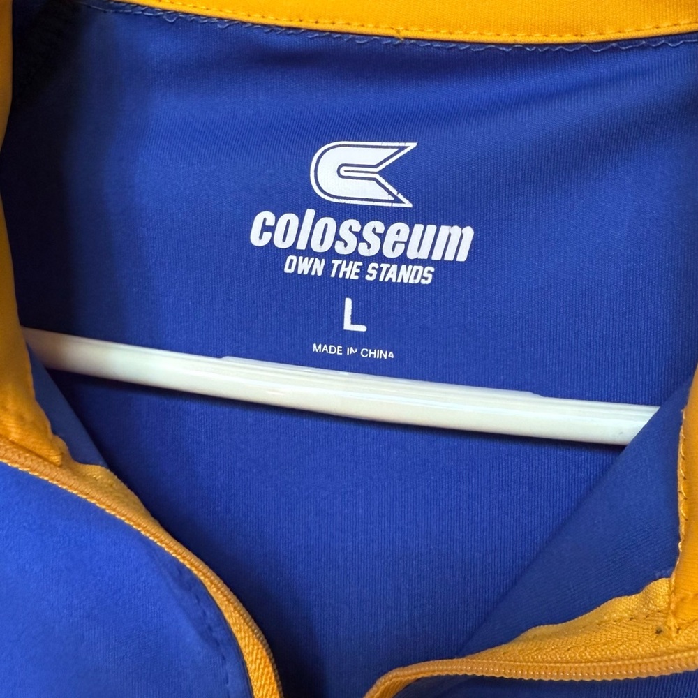 UCLA BRUINS Colosseum Blue and Yellow Men's 1/2 zip pullover - Picture 4 of 4